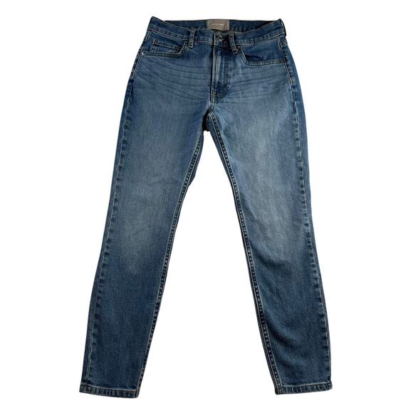 Everlane Sz 27 Ankle Mid Rise Skinny Jean Blue Wash Women’s Stretch Capsule - Picture 2 of 14